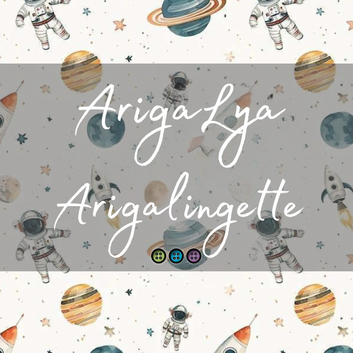 ARIGALYA | MOTIF AVRIL ESPACE | ARIGALINGETTES/MOUCHOIRS LAVABLES