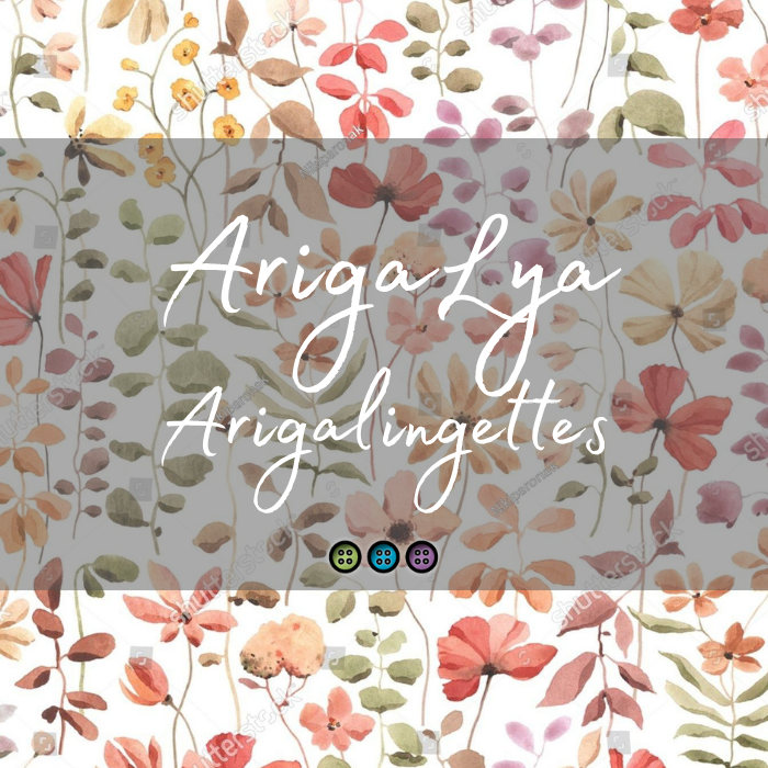 ARIGALYA | MOTIF MAI FLEURIS | ARIGALINGETTES/MOUCHOIRS LAVABLES