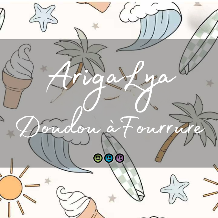 ARIGALYA | MOTIF JUIN SUMMER | DOUDOU À FOURRURE LYA