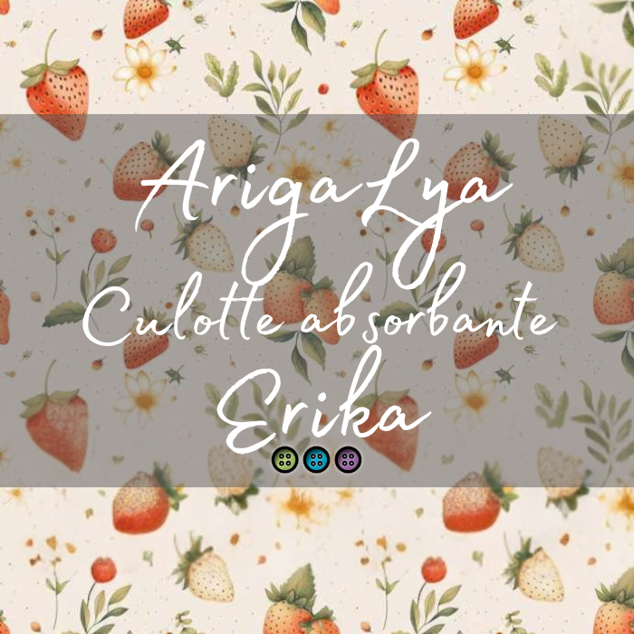 ARIGALYA | MOTIF JUIN FRAISES | CULOTTE ABSORBANTE ERIKA
