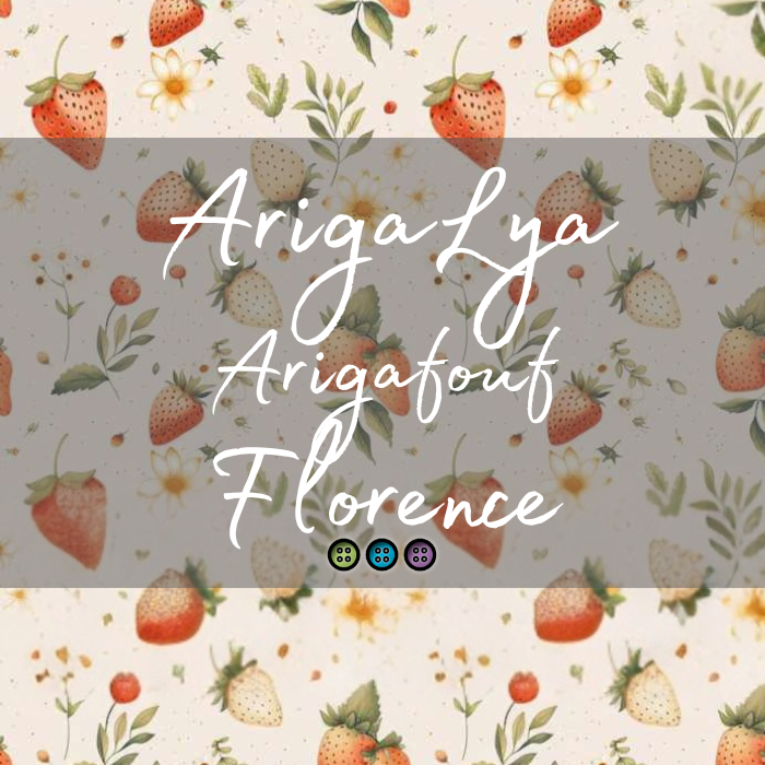 ARIGALYA | MOTIF JUIN FRAISES | ARIGAFOUF FLORENCE | TENCEL Lyocell/Coton