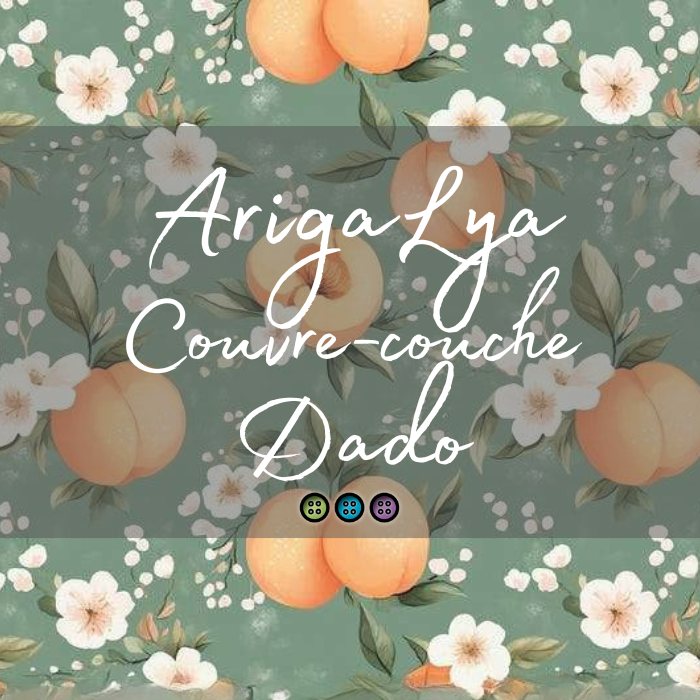 ARIGALYA | MOTIF AVRIL PÊCHE | COUVRE-COUCHE DADO
