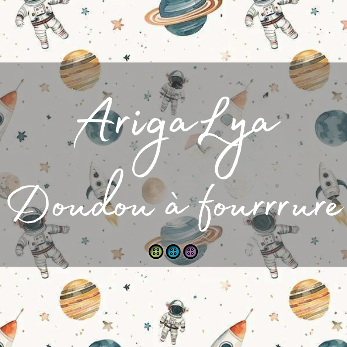 ARIGALYA | MOTIF AVRIL ESPACE | DOUDOU À FOURRURE LYA