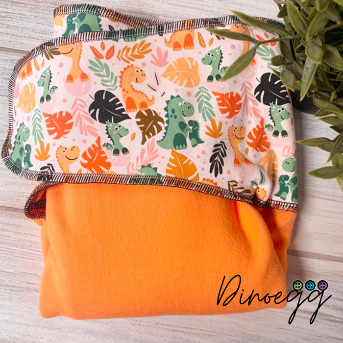 ADÈLE | PRÉPLATE | Couche lavable pré-boostée pré-assemblée | Taille Medium - prêt à partir