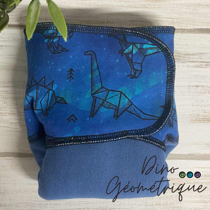 ADÈLE | PRÉPLATE | Couche lavable pré-boostée pré-assemblée | Taille Small