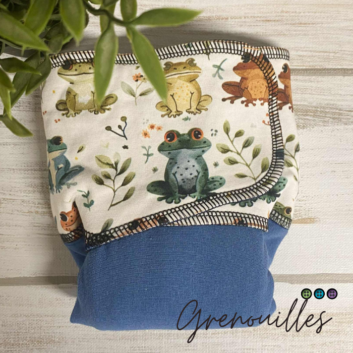 ADÈLE | PRÉPLATE | Couche lavable pré-boostée pré-assemblée | Taille Small