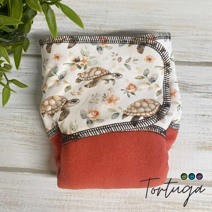 ADÈLE | PRÉPLATE | Couche lavable pré-boostée pré-assemblée | Taille Small