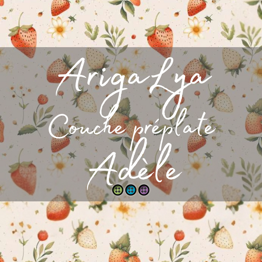 ARIGALYA | MOTIF JUIN FRAISES | PRÉPLATE ADÈLE