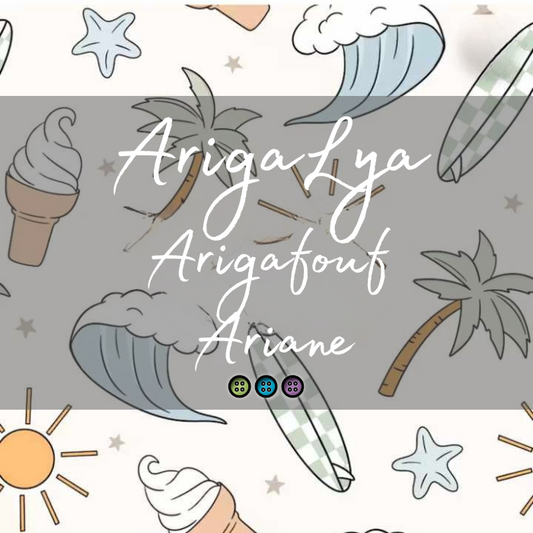 ARIGALYA | MOTIF JUIN SUMMER | ARIGAFOUF ARIANE | Bambou/Coton
