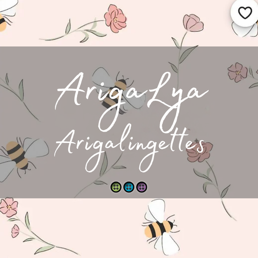 ARIGALYA | MOTIF MAI ABEILLE | ARIGALINGETTES/MOUCHOIRS LAVABLES