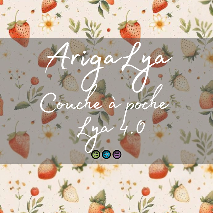 ARIGALYA | MOTIF JUIN FRAISES | COUCHE À POCHE LYA 4.0