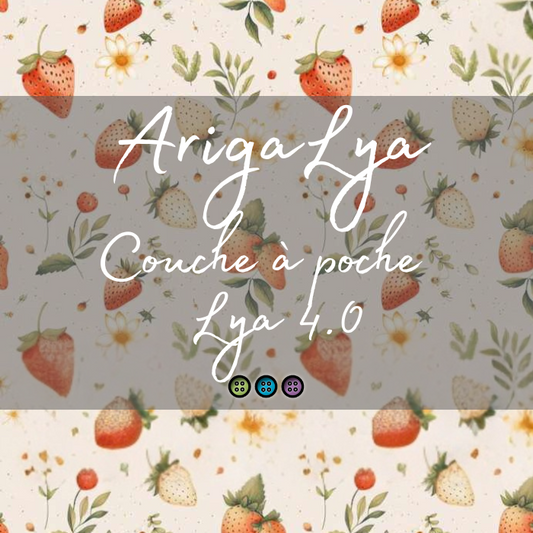 ARIGALYA | MOTIF JUIN FRAISES | COUCHE À POCHE LYA 4.0
