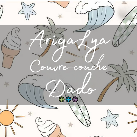 ARIGALYA | MOTIF JUIN SUMMER | COUVRE-COUCHE DADO