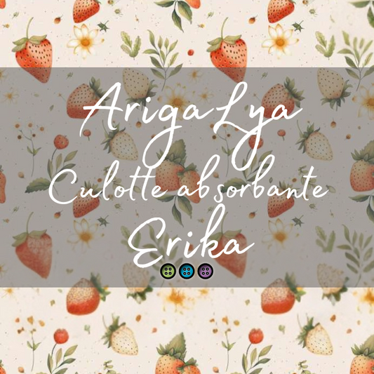 ARIGALYA | MOTIF JUIN FRAISES | CULOTTE ABSORBANTE ERIKA