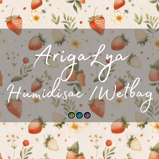 ARIGALYA | MOTIF JUIN FRAISES | HUMIDISAC/WETBAG LYA