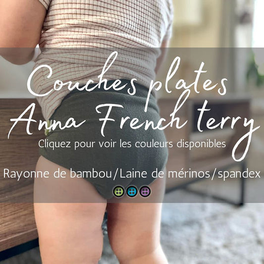ANNA CARRÉE FRENCH TERRY | Mérinos/Bambou | Couche plate en French Terry