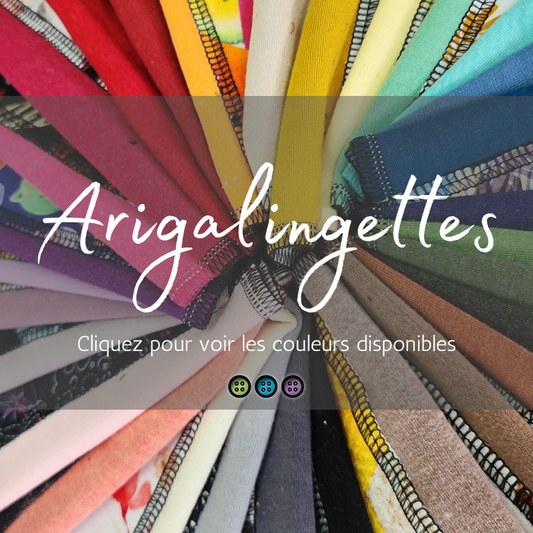 ARIGALINGETTES | Mouchoirs/lingettes lavables
