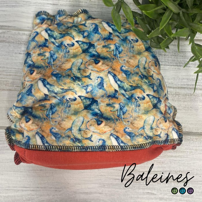 ERIKA | Culotte enfilable absorbante/Couche moulée | Taille Small 6-30 livres