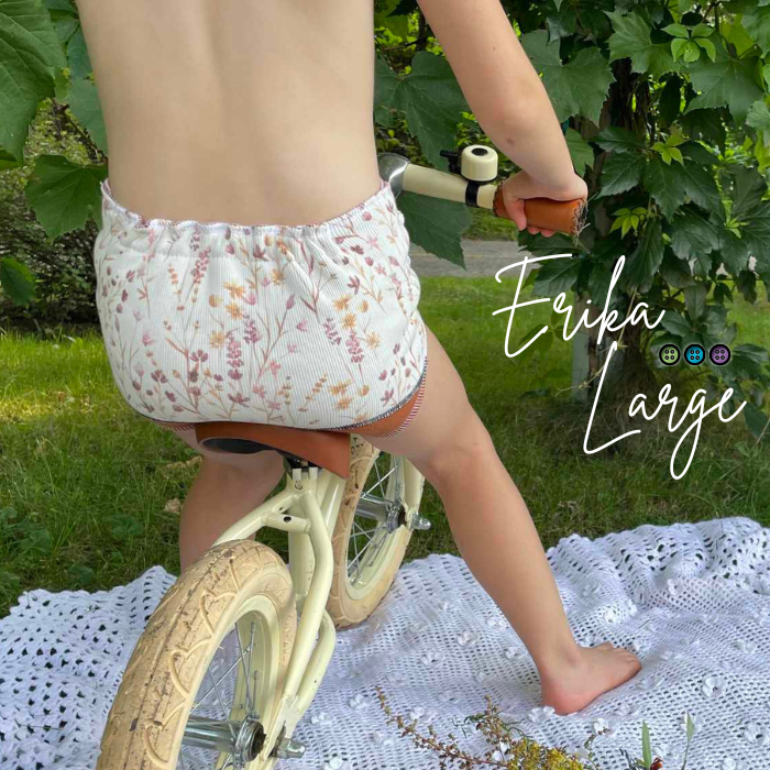 ERIKA | Culotte enfilable absorbante/Couche moulée | Taille Large 40-100 livres