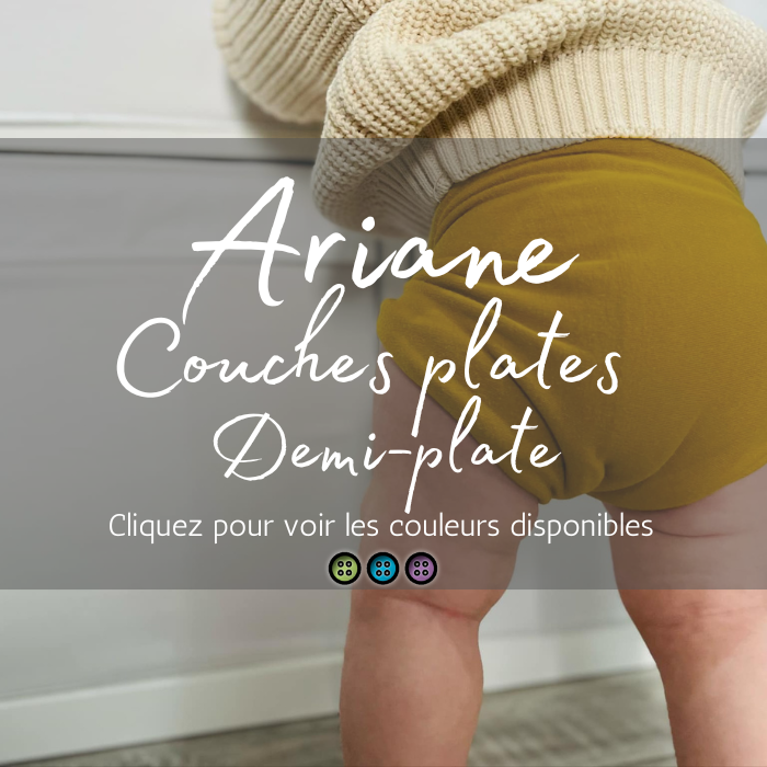 ARIANE DEMI-PLATE JERSEY | Bambou/Coton | Couche plate en Jersey