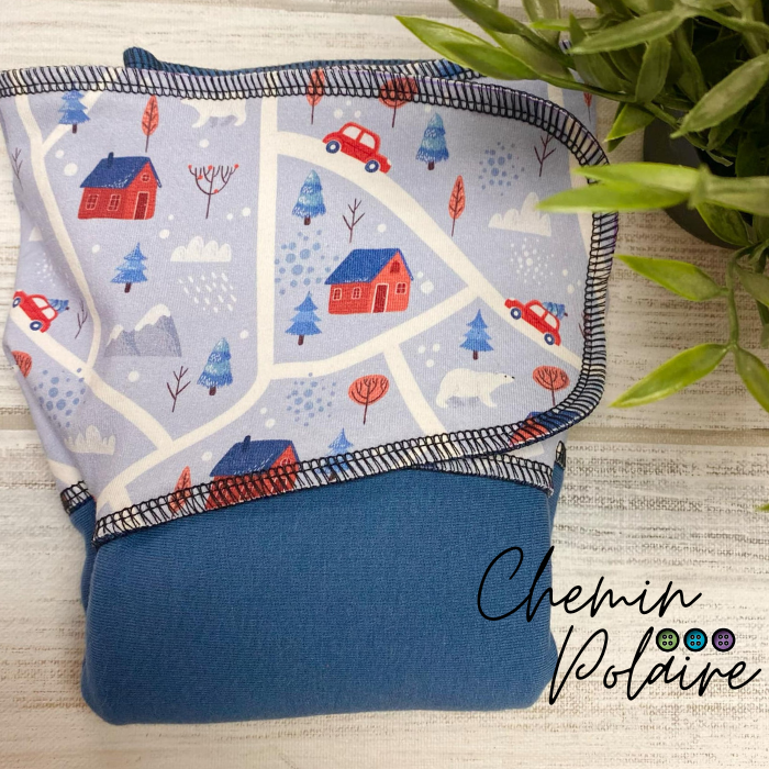 ADÈLE | PRÉPLATE | Couche lavable pré-boostée pré-assemblée | Taille Medium