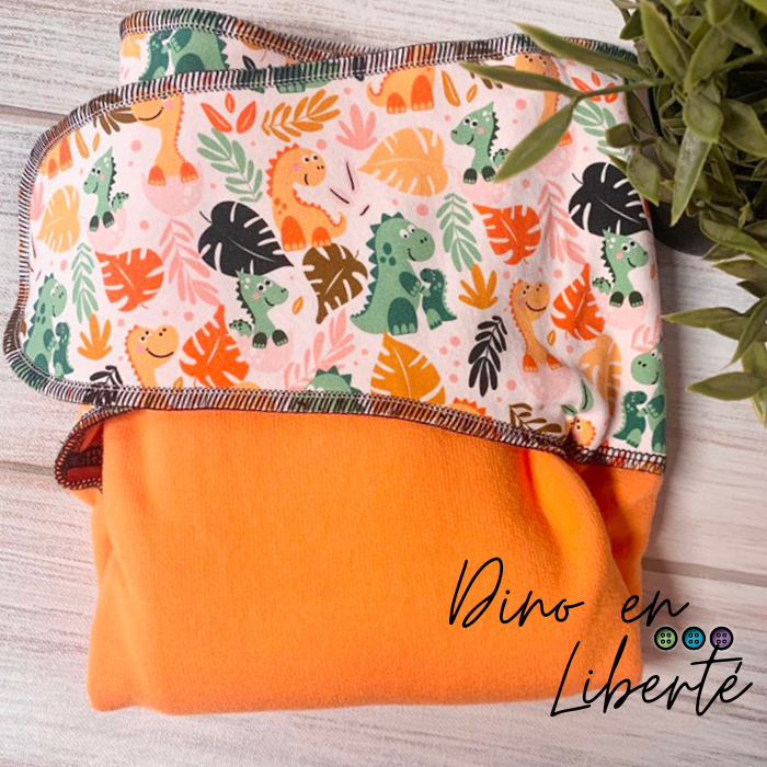 ADÈLE | PRÉPLATE | Couche lavable pré-boostée pré-assemblée | Taille large