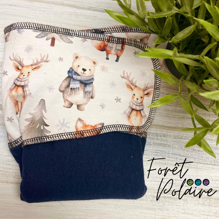 ADÈLE | PRÉPLATE | Couche lavable pré-boostée pré-assemblée | Taille Small