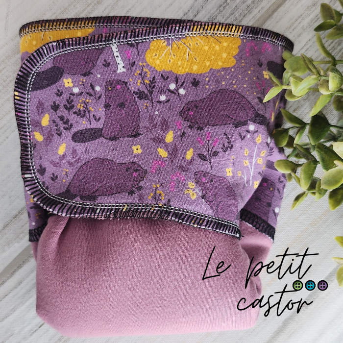 ADÈLE | PRÉPLATE | Couche lavable pré-boostée pré-assemblée | Taille large