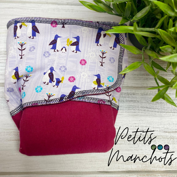 ADÈLE | PRÉPLATE | Couche lavable pré-boostée pré-assemblée | Taille Medium