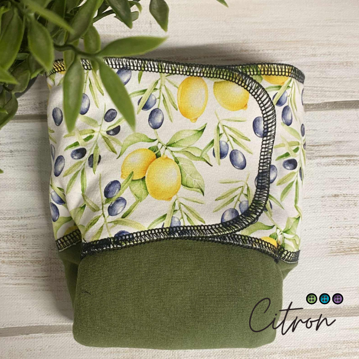 ADÈLE | PRÉPLATE | Couche lavable pré-boostée pré-assemblée | Taille Small