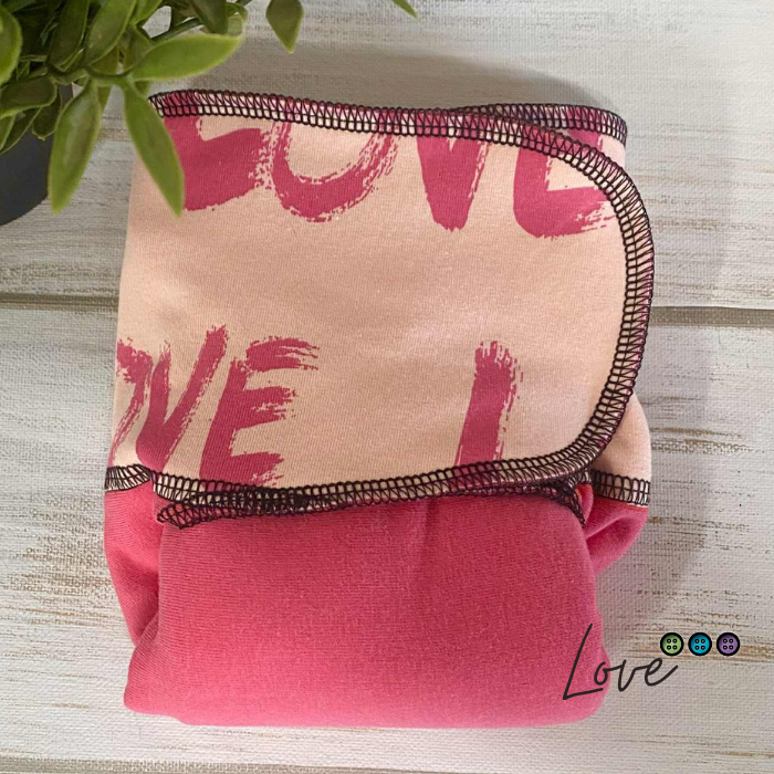 ADÈLE | PRÉPLATE | Couche lavable pré-boostée pré-assemblée | Taille Small