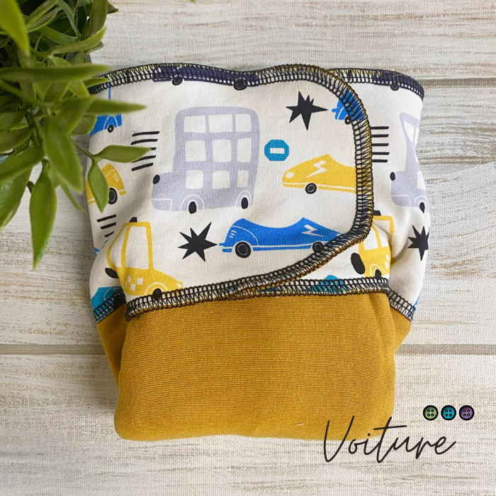 ADÈLE | PRÉPLATE | Couche lavable pré-boostée pré-assemblée | Taille Small