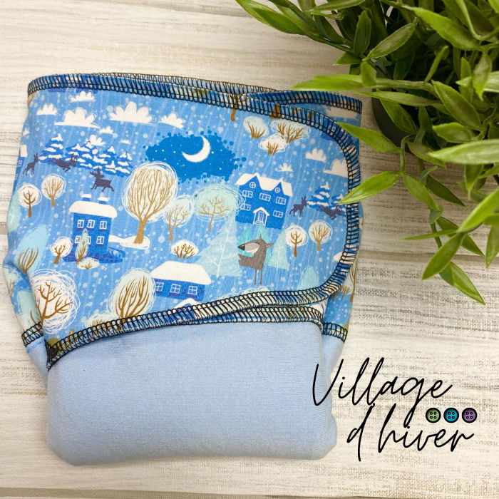 ADÈLE | PRÉPLATE | Couche lavable pré-boostée pré-assemblée | Taille Medium